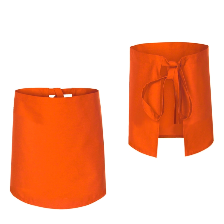 Kuchařská zástěra oranžová délka 60 cm