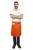 Oranžová číšnická zástěra délka 60 cm