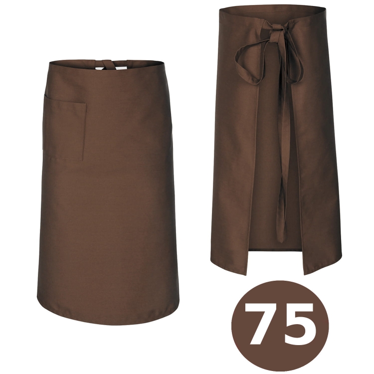 Číšnická zástěra kuchařská délka 75 cm