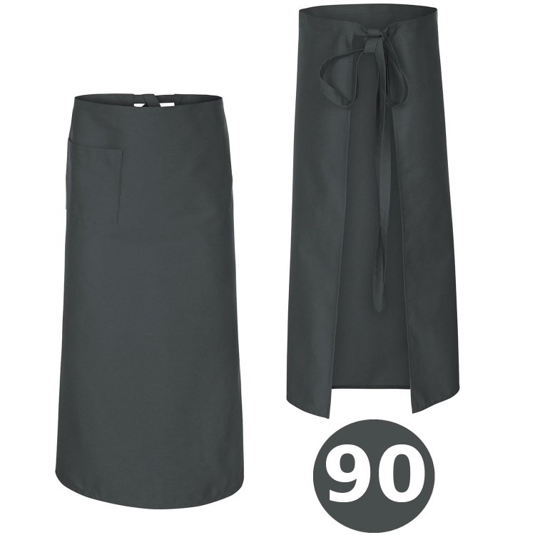 Číšnická zástěra kuchařská délka 90 cm