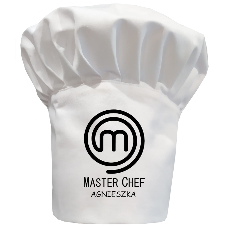 Tvůj nápis na kuchařské čepici Master Chef
