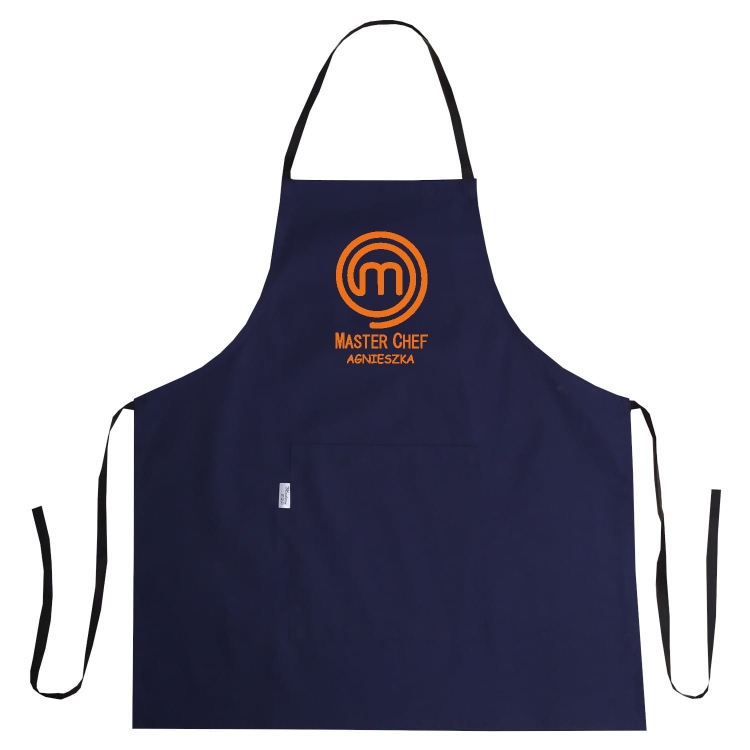 Kuchyňská zástěra s jménem MASTER CHEF