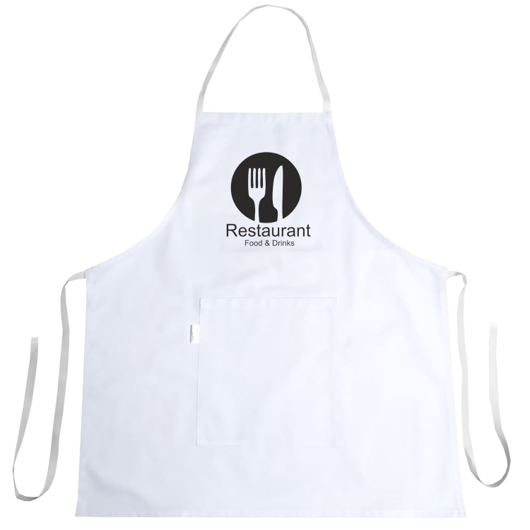 Zástěra s potiskem ve stylu Restaurant Food & Drinks