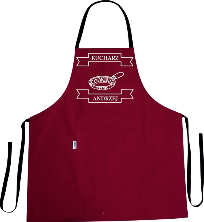 Kuchyňská zástěra s potiskem Cooking Time