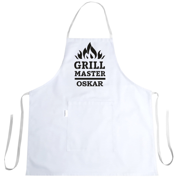 Zástěra s potiskem Grill Master + tvůj text