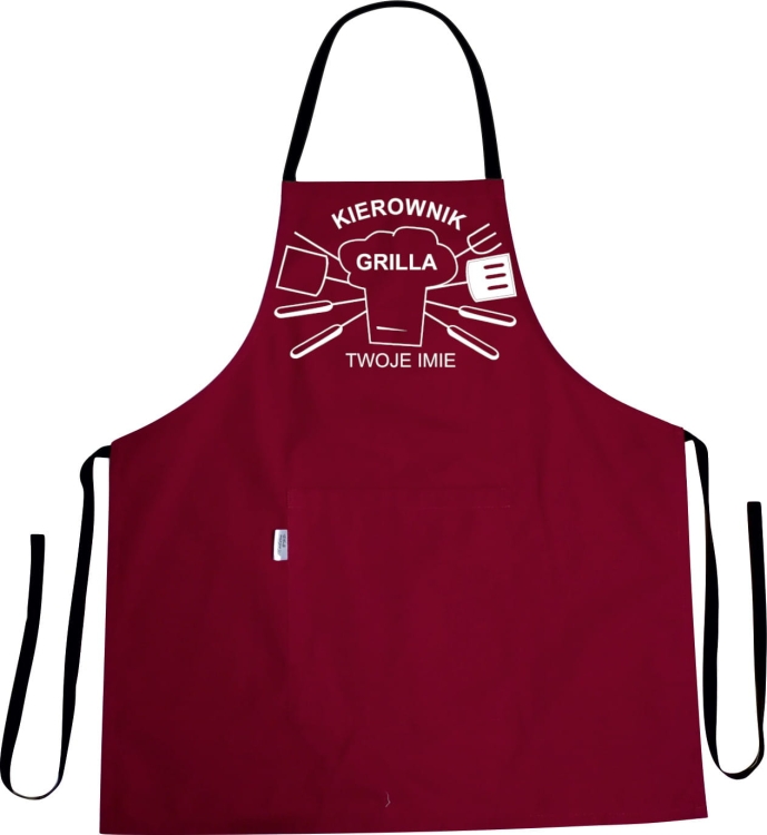 Zástěra s potiskem Šéf grilu