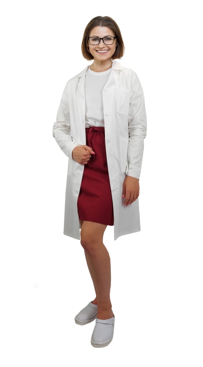 Dámský zástěr s knoflíky 100% bavlna