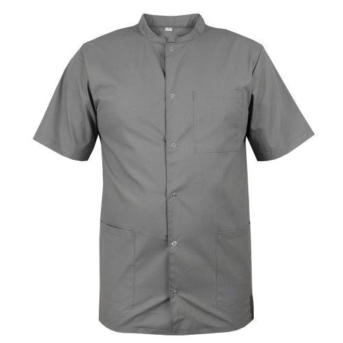 Pánská lékařská mikina s límcem a krátkým rukávem