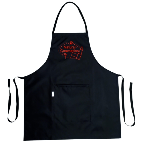 Voděodolný kosmetický plášť s grafikou 100% přírodních kosmetik.