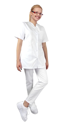 Dámský lékařský komplet PHARMACY COMFORT s bílým lemem