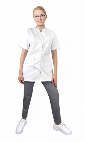 Dámský lékařský komplet PHARMACY COMFORT s bílým lemem