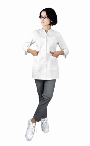 Dámský lékařský komplet 3/4 rukáv s bílým lemováním