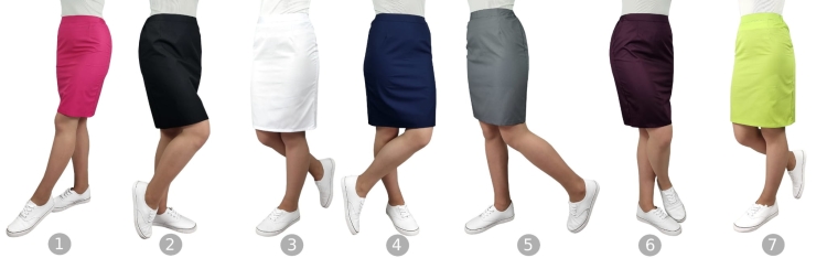 Kosmetická kadeřnická sukně černá