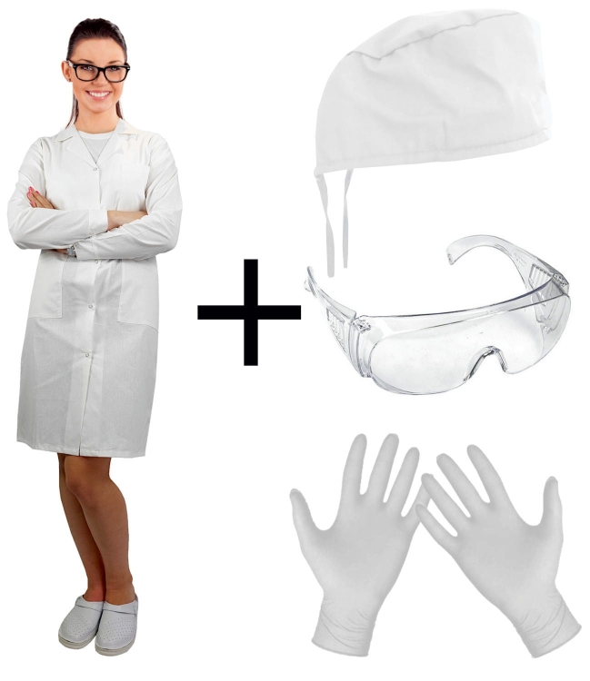 Lékařská souprava pro studentky - dámská sada 4v1