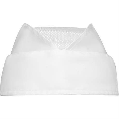 Bílá prémiová síťová čepice furažerka