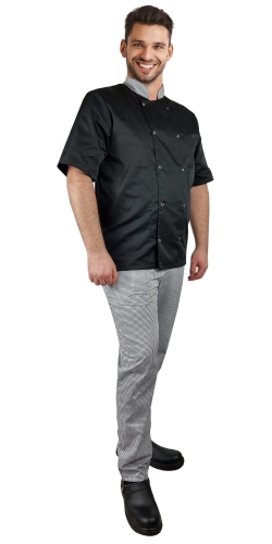 Dlouhý rukáv kuchařská mikina pepitka na patentky