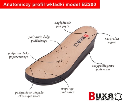 Beżowe klapki zdrowotne Anatomic ze skóry