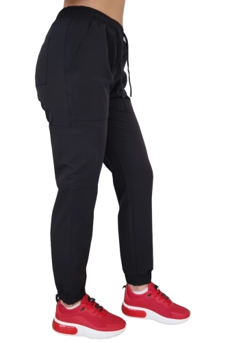 Joggery medyczne kolor czarny Casual Premium