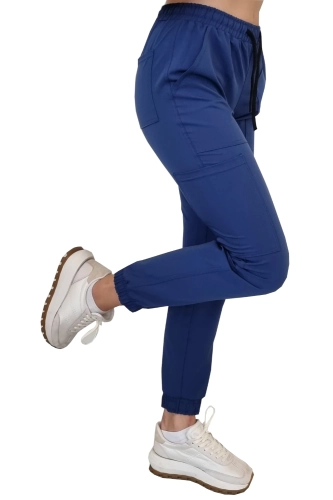 Joggery medyczne w kolorze granatowym Casual Premium