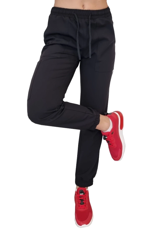 Scrubs CASUAL PREMIUM – czarny komplet medyczny damski