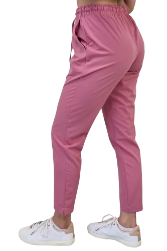 Damskie spodnie medyczne BASIC PREMIUM brudny róż
