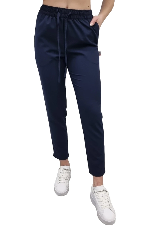 Ciemny granatowy komplet medyczny damski BASIC PREMIUM