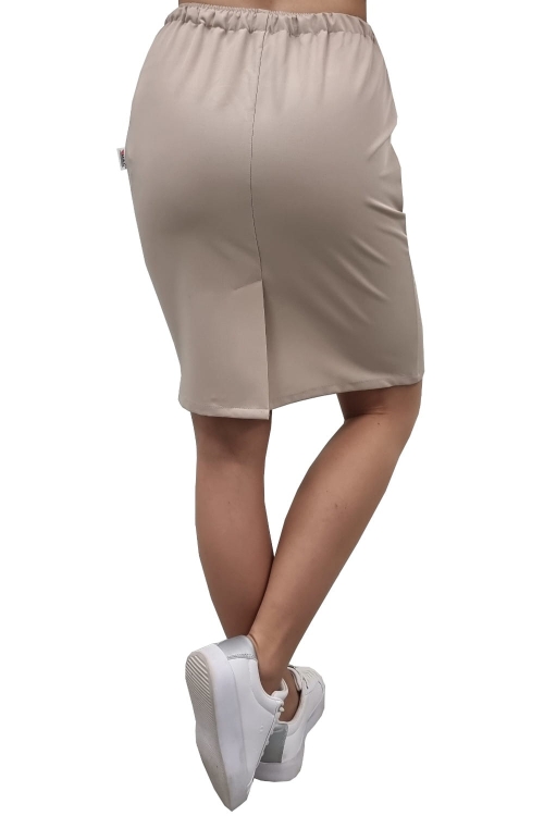 Casual premium spódnica medyczna beżowa