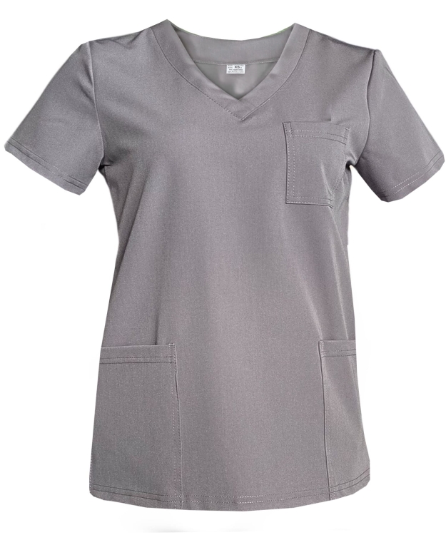 Damski komplet medyczny w kolorze ciemnym szarym