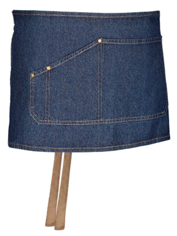 Barmański fartuszek kelnerski jeans długość 29cm