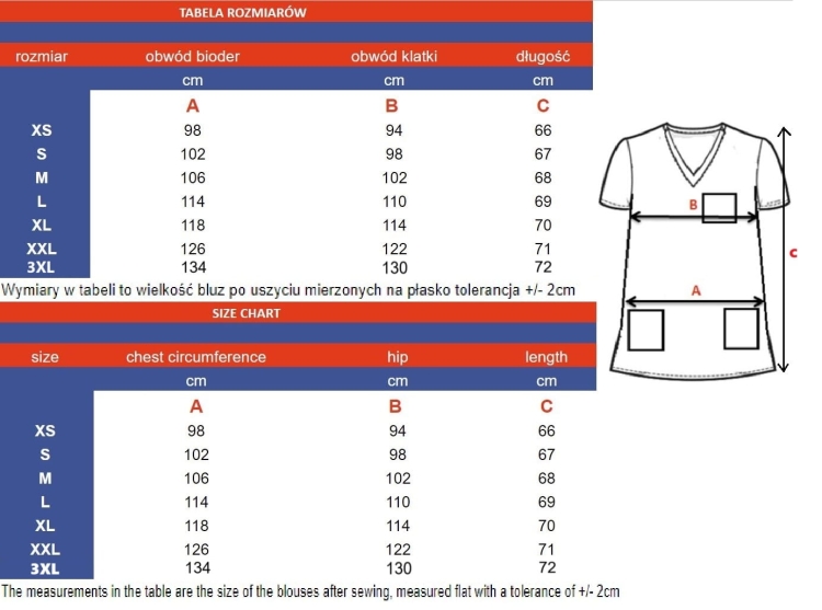 Komplet damski medyczny zielona butelka