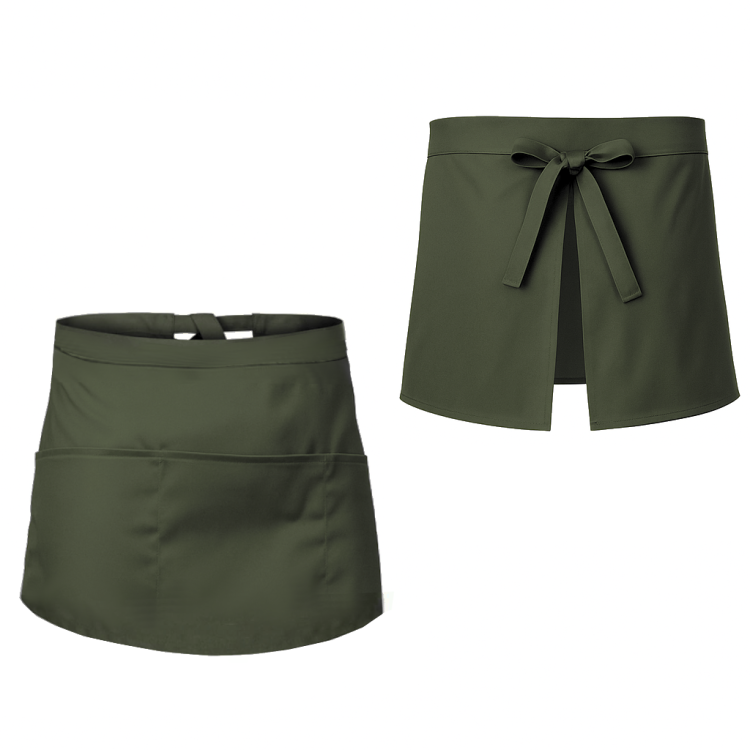 zielona zapaska fartuszek kelnerska 30cm