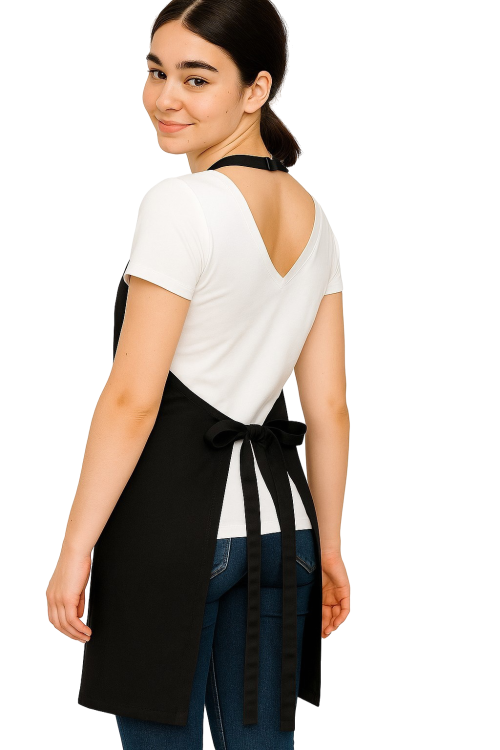 Czarny fartuszek barmański BISTRO