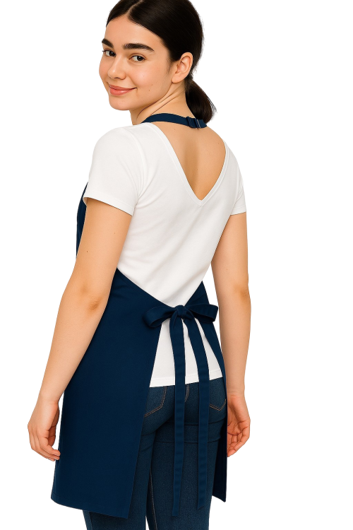 Granatowy fartuszek barmański BISTRO