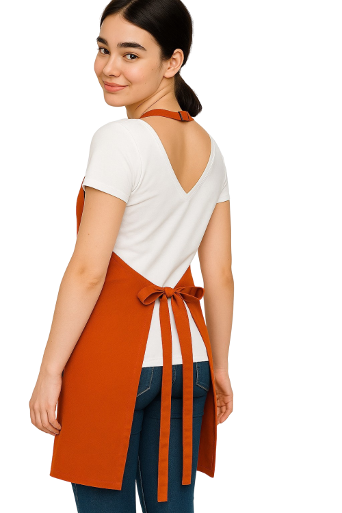 Pomarańczowy fartuszek barmański BISTRO