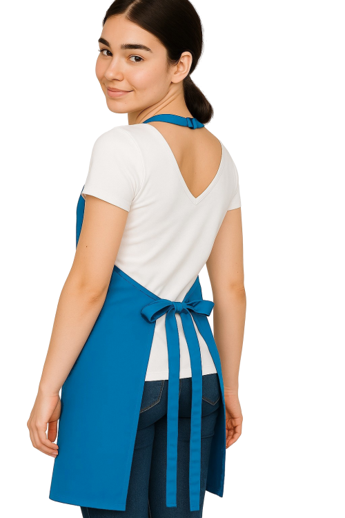 Niebieski fartuszek barmański BISTRO kelnerski