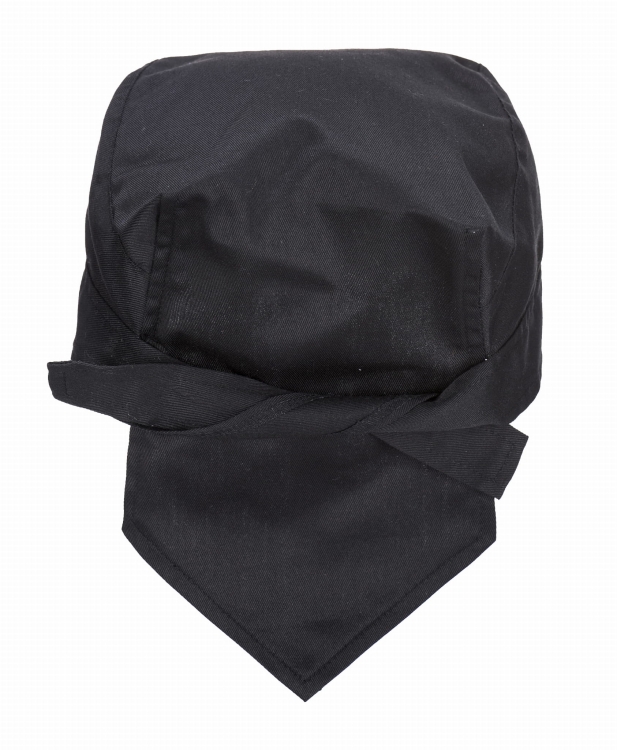 Chusta robocza czarna dla kucharzy i szefów kuchni