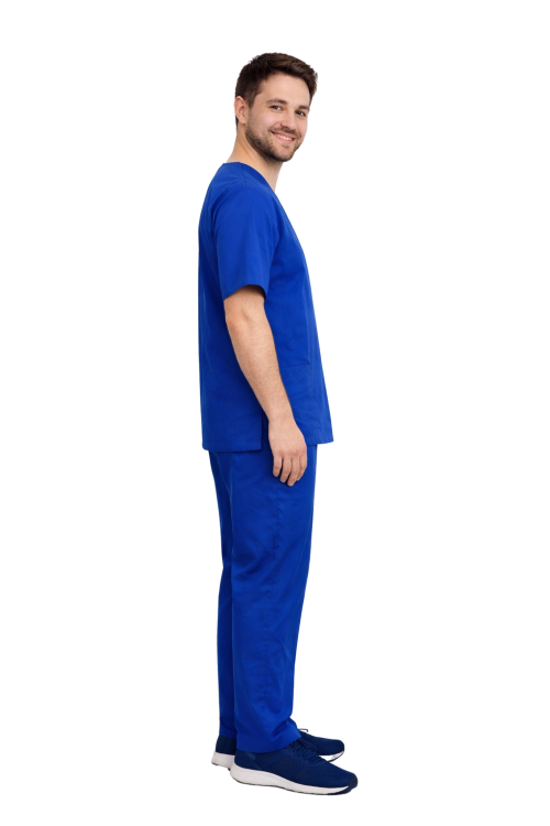 Pánský lékařský komplet v barvě chrpové CLINIC