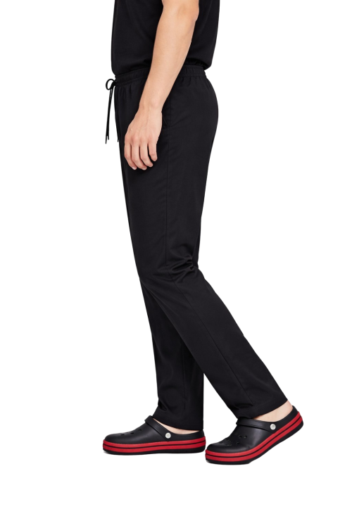 spodnie kucharskie kolor czarny elastyczne