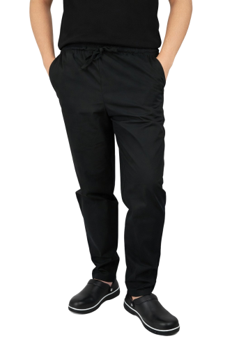 Męskie spodnie szefa kuchni kolor czarny