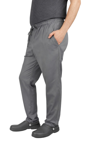 Spodnie kucharskie męskie szare FIT
