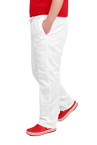 REGULAR białe spodnie kucharskie gastronomiczne