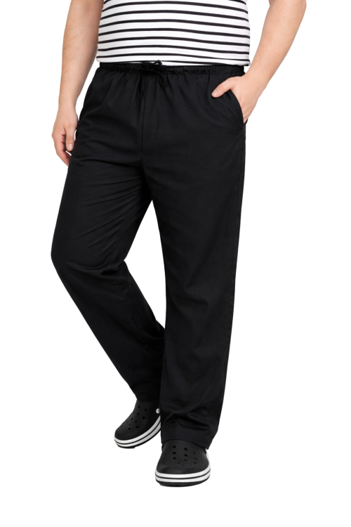 Czarne spodnie kucharskie gastronomiczne REGULAR