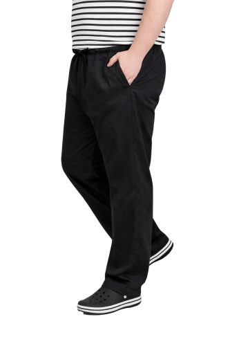 REGULAR czarne spodnie kucharskie gastronomiczne