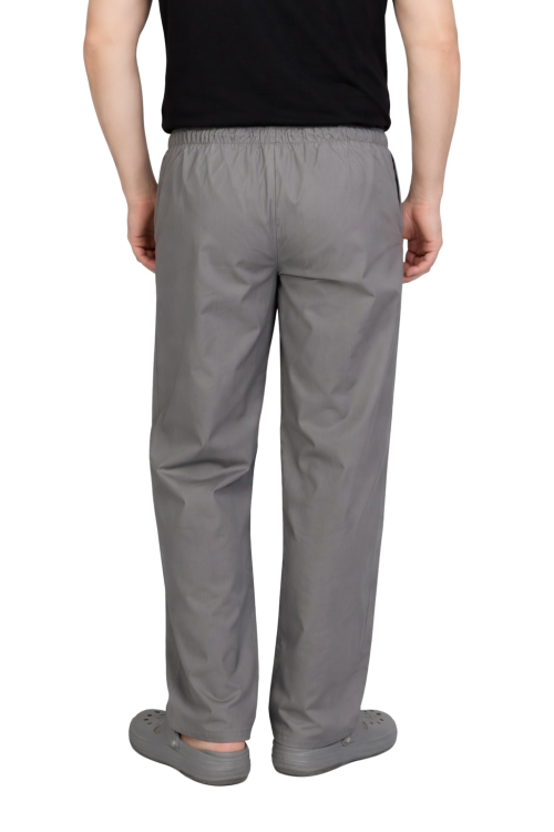 REGULAR szare spodnie kucharskie