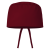 Czepek medyczny chirurgiczny wiązany unisex bordowy przód.png