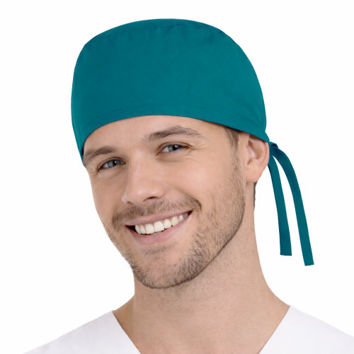 Czepek medyczny chirurgiczny wiązany unisex morski.png