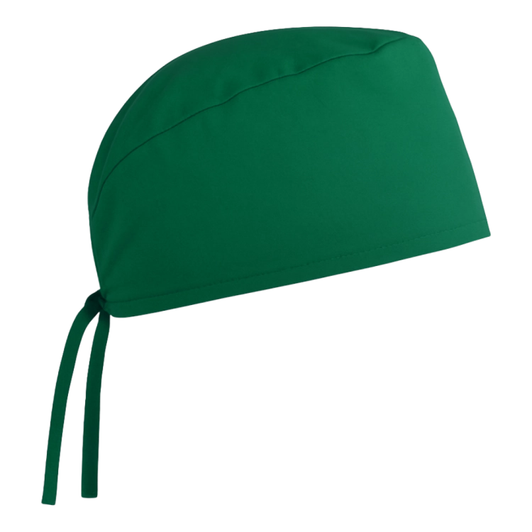 Czepek medyczny chirurgiczny wiązany unisex zielony prawy bok.png