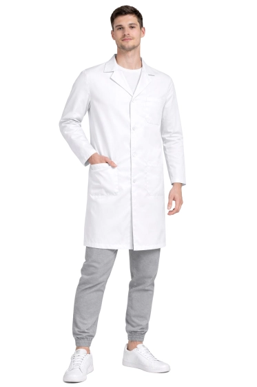 
                                        Pánský laboratorní plášť sněhobílý na knoflíky
                                    