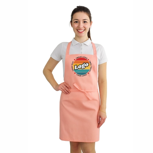Fartuszek kuchenny łososiowy z twoim własnym nadrukiem logo projektuj online.jpg