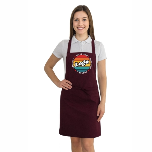 Fartuszek kuchenny śliwkowy z twoim własnym nadrukiem logo projektuj online.jpg